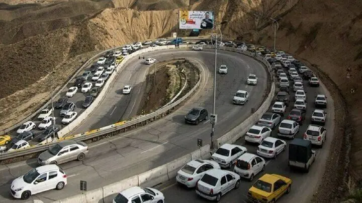 جاده چالوس یک طرفه شد
