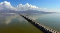 افزایش مساحت پهنه آبی دریاچه ارومیه در اسفند ۱۴۰۲/ عکس