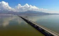 افزایش مساحت پهنه آبی دریاچه ارومیه در اسفند ۱۴۰۲/ عکس