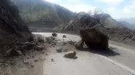 انسداد جاده هراز تا اطلاع ثانوی مسدود به دلیل ریزش کوه