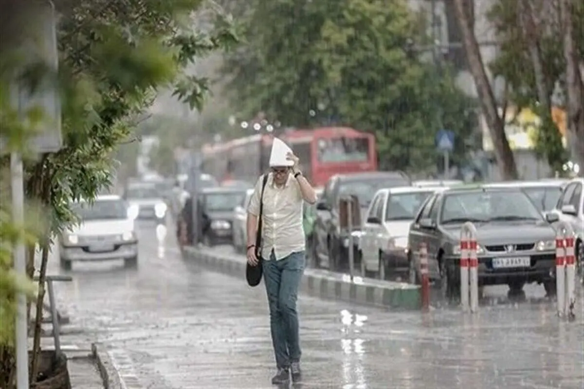پیش‌بینی وقوع رگبار باران، رعد و برق و وزش باد شدید