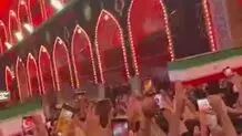 پیکرهای شهدای خانواده رهبر شهید وارد حرم سیدالشهداء (ع) شدند + ویدئو 