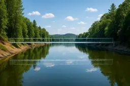 اولین پل نامرئی جهان ساخته شد + نحوه عملکرد پل