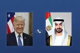 گفت‌وگوی بن زاید و ترامپ درباره تحولات منطقه