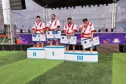المنتخب الإیراني یحصد میدالیة برونزیة في منافسات مصارعة الکوراش بکازاخستان