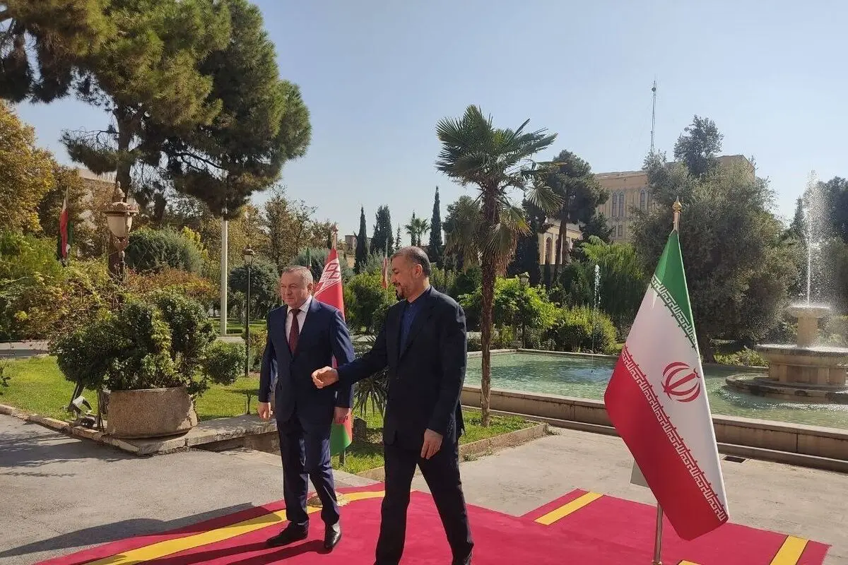 أمیر عبداللهیان یستقبل نظیره البیلاروسی فی طهران 