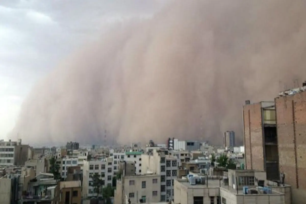 آغاز وزش باد شدید به سرعت ۸۰ کیلومتر در ساعت در تهران