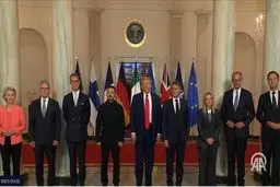 تماس ترامپ و پوتین وسط جلسه با سران اروپایی