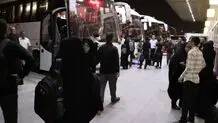 اعزامروزانه ۱۸۵ دستگاه اتوبوس از همدان به مرز مهران 