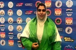 Iran's Barmaki chosen as Best Female Kurash Athlete in 2022