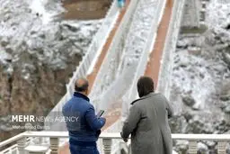برف بهاری در سرعین اردبیل+ عکس