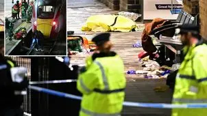 حمله خونین در قطار انگلیس /حال ۹ نفر وخیم است