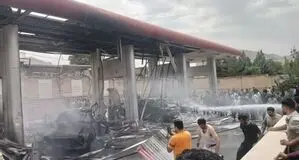یک فوتی و سه مصدوم در پی انفجار در یک جایگاه سی ان جی 