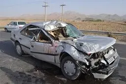 تصادف پژو ۴۰۵ با 2 کشته و 10 مصدوم در بزرگراه تهران - قم
