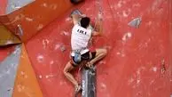مراهق إیرانی یحصد البرونزیة فی بطولة آسیا لتسلق الصخور