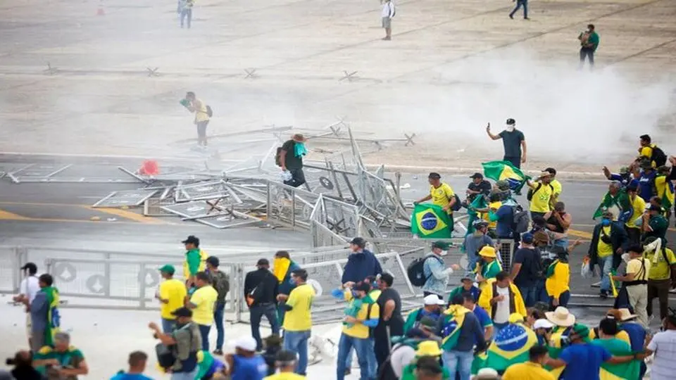 حمله حامیان بولسونارو به ساختمان کنگره  برزیل
