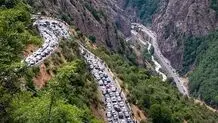 موج بازگشت مسافران نوروزی شدت گرفت؛ ترافیک سنگین در هراز و فیروزکوه
