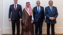 وزرای خارجه ترکیه، مصر، پاکستان و عربستان در نیویورک دیدار کردند + عکس