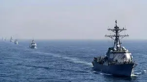 یک کشتی باری در تنگه هرمز آتش گرفت