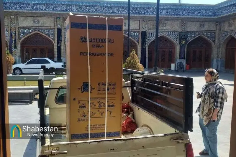 توزیع ۴۰۰ دستگاه یخچال و پنکه زمینی به همت مسجد جامع گلشن گرگان