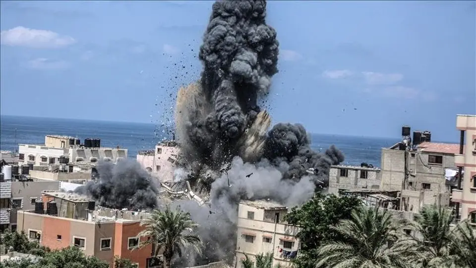 بمباران نوار غزه توسط جنگنده های اسراییل/ ویدئو

