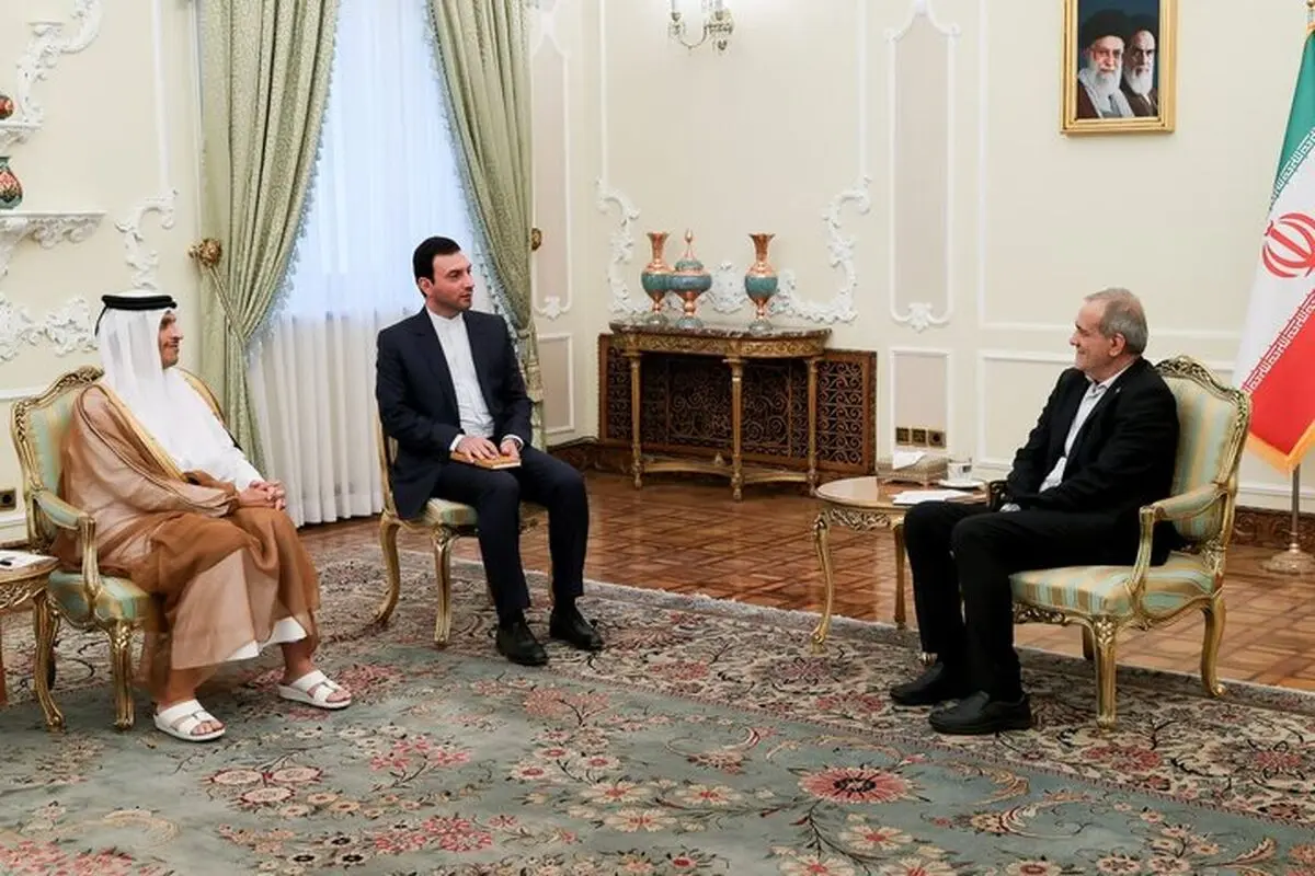 وزیر خارجه قطر با پزشکیان دیدار و گفت‌وگو کرد
