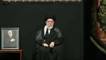 قاب عکس شهید حاج قاسم سلیمانی در کنار رهبر انقلاب