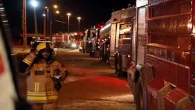 آتش سوزی پارکینک طالقانی اهواز مهار شد