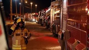 آتش سوزی پارکینک طالقانی اهواز مهار شد