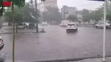 بارش تگرگ در تبریز/ عکس