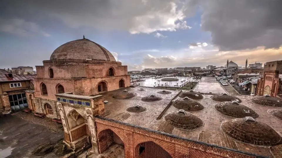 بقایای معماری ساسانی در مسجد ارومیه