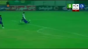 گل اول خیبر به استقلال خوزستان+ ویدئو