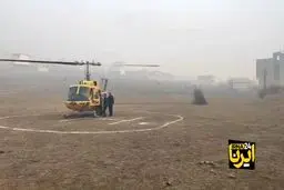 ورود بالگردهای ارتش به مازندران برای مهار آتش‌سوزی جنگل‌های چالوس + ویدیو