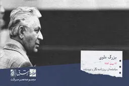 بزرگ علوی، نویسنده، سیاست‌مدار چپ گرا، روزنامه نگار و استاد زبان فارسی ایرانی