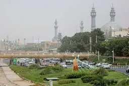 موج جدید گردوخاک در راه قم 