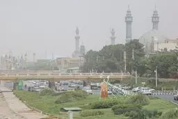 موج جدید گردوخاک در راه قم 