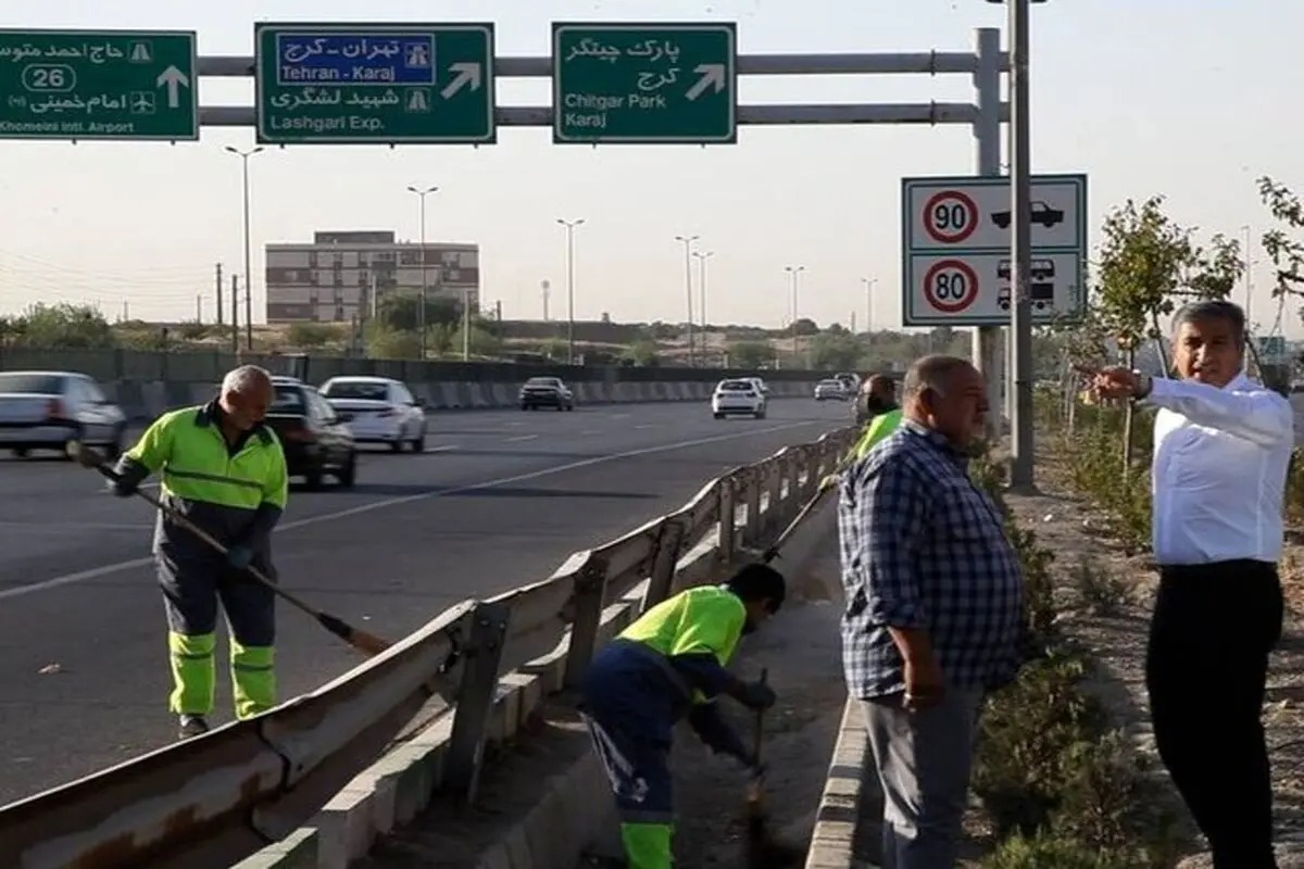 فرونشست بزرگراه آزادگان ارتباطی با سرقت لوله‌های آب ندارد

