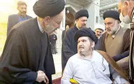 حسین خمینی
 در مراسم سالگرد عمویش حاضر شد
