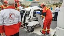 تصادف مرگبار در اتوبان خرازی تهران
