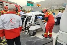 تصادف مرگبار در اتوبان خرازی تهران
