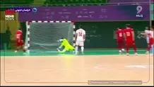 گل اول تیم ملی فوتسال تاجیکستان به ایران + ویدیو