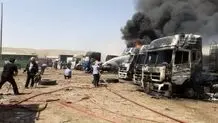 آتش‌سوزی مخازن پالایش میعانات نفتی در آشتیان/ ویدئو