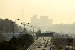 شاخص کیفیت هوای تهران قرمز شد