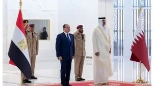 السیسی با امیر قطر رایزنی کرد 