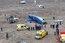 نجات معجزه آسای ۲۵ مسافر هواپیمای سقوط کرده 
