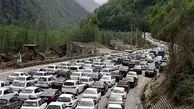 ترافیک سنگین در جاده هراز و فیروزکوه