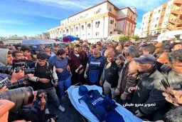 تشییع مصور قناة الجزیرة فی غزة
