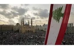 تظاهرات لبنانی ها در سالروز اعتراضات ۱۷ اکتبر