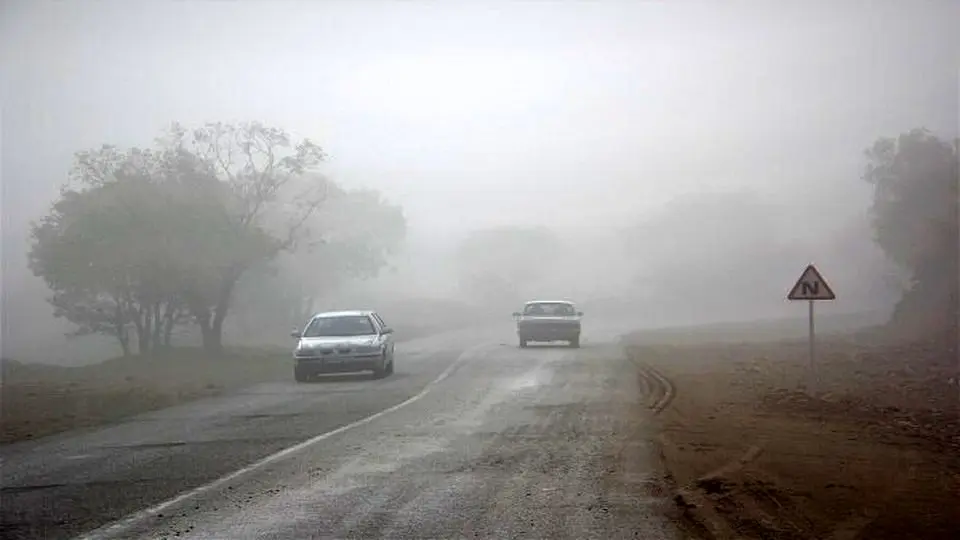 مه گرفتگی در محورهای زنجان