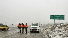 بارش برف در بخش‌هایی از مازندران